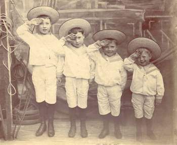  Four Saunders Boys C1904
